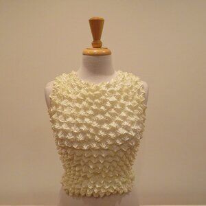 Women F.C One Size Fits Most Bubble Crinkle Popcorn Sleeveless Stretchy Tank Top